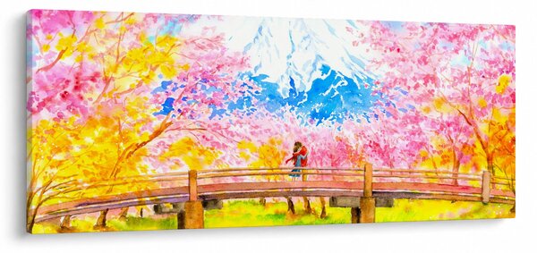 Slika - Slikan par, akvarel (120x50 cm)