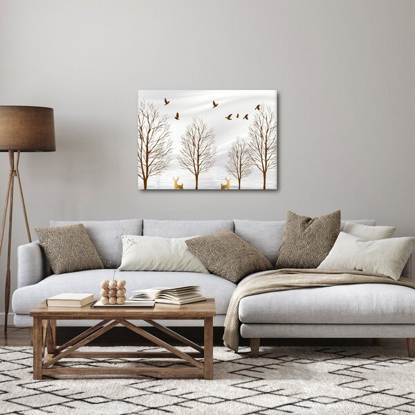 Slika - Jeleni pred reko (70x50 cm)