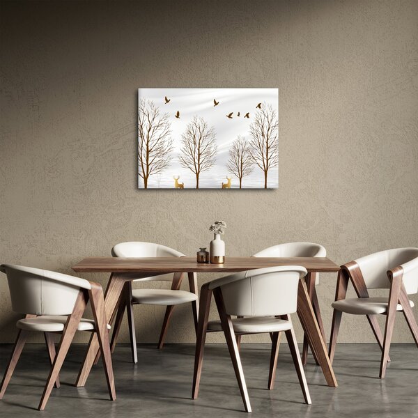 Slika - Jeleni pred reko (70x50 cm)