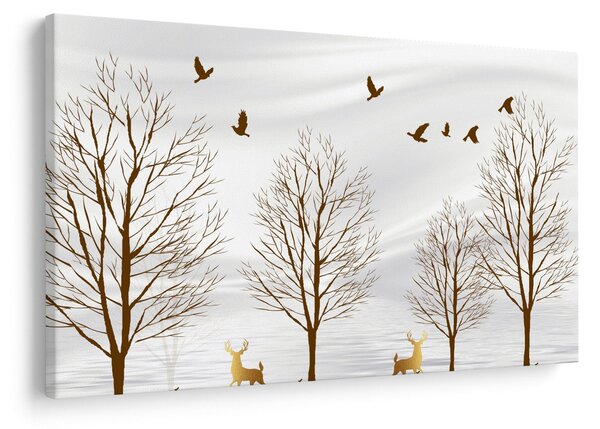 Slika - Jeleni pred reko (90x60 cm)