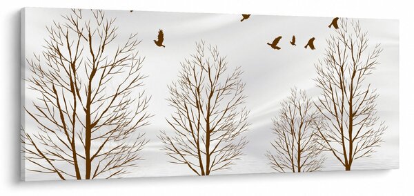 Slika - Jeleni pred reko (120x50 cm)