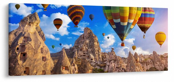 Slika - Baloni na vroč zrak, Kapadokija, Turčija. (120x50 cm)