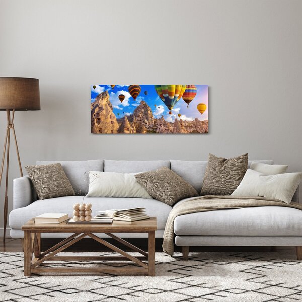 Slika - Baloni na vroč zrak, Kapadokija, Turčija. (120x50 cm)