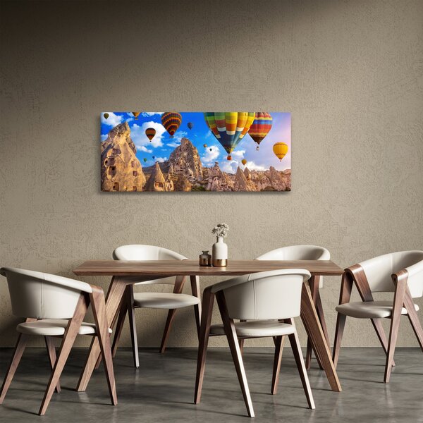 Slika - Baloni na vroč zrak, Kapadokija, Turčija. (120x50 cm)