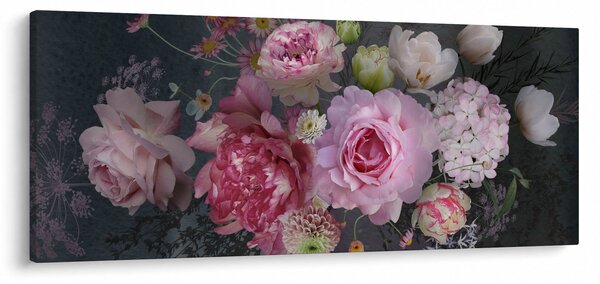 Slika - Vrtne rože (120x50 cm)