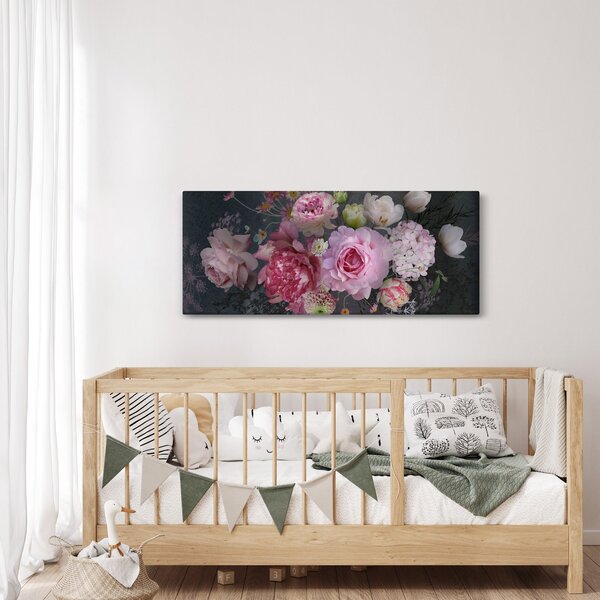 Slika - Vrtne rože (120x50 cm)