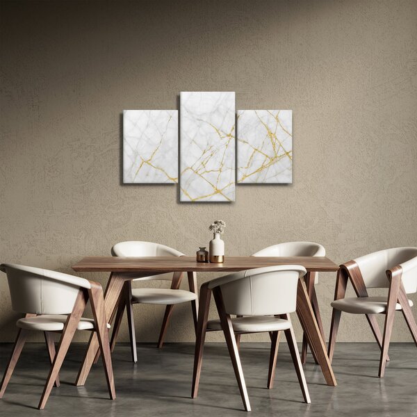 Slika - Marmor iz belega zlata (90x60 cm)