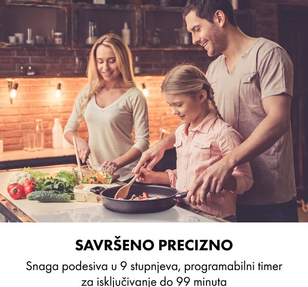 Klarstein Delicatessa 60 Hybrid, ugradbena ploča za kuhanje, indukcija, 4 zone, 7000 W
