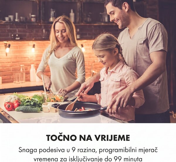 Klarstein Delicatessa 90 Hybrid, ugradbena ploča za kuhanje, indukcija, 5 zona, 7400 W, crna
