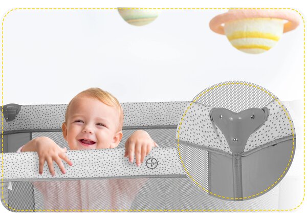Putni krevetić - Ricokids grey