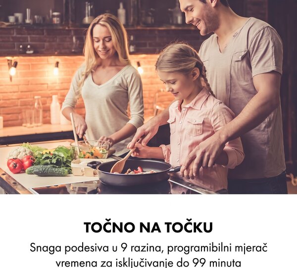 Klarstein Delicatessa 77 Hybrid Prime, ugradbena ploča za kuhanje, indukcija, 4 zone, 7000 W