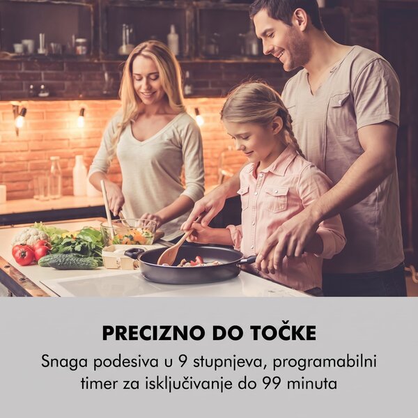 Klarstein Delicatessa 90 Flex, ugradbena ploča za kuhanje, indukcija, 5 zona, 7400 W