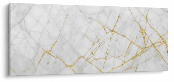 Slika - Marmor iz belega zlata (120x50 cm)