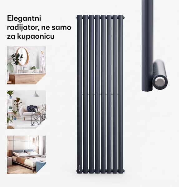 Blumfeldt Tallheo, 47 x 160, radijator, cijevni radijator, 728 W, topla voda, 1/2