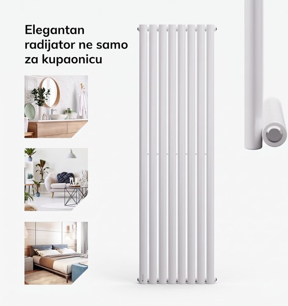 Blumfeldt Tallheo, 47 x 160, radijator, cijevni radijator, 728 W, topla voda, 1/2