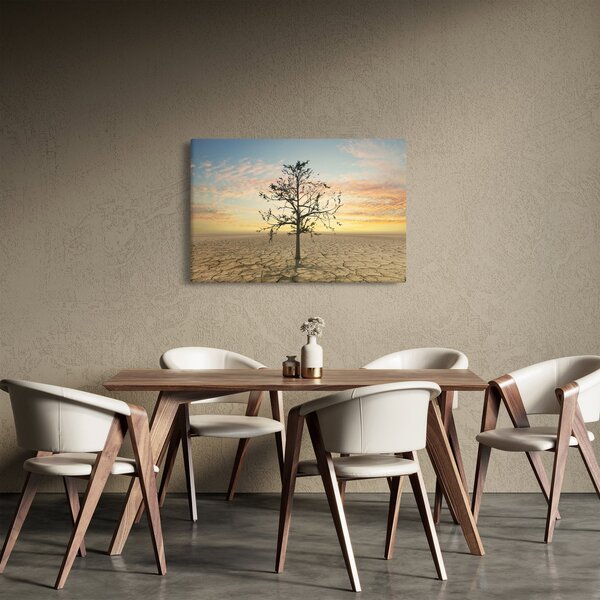 Slika - Drevo v puščavi (90x60 cm)