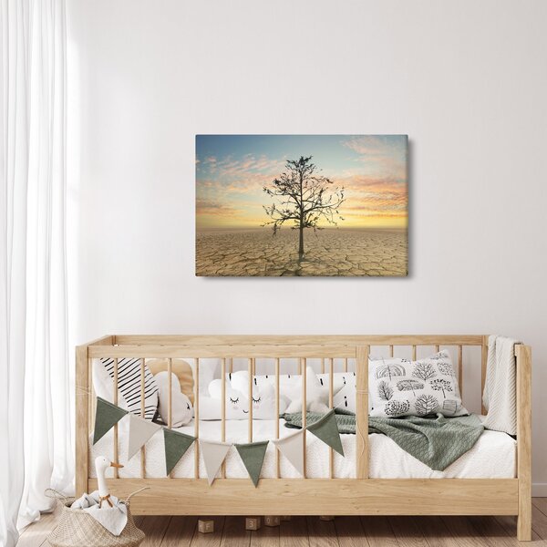 Slika - Drevo v puščavi (90x60 cm)