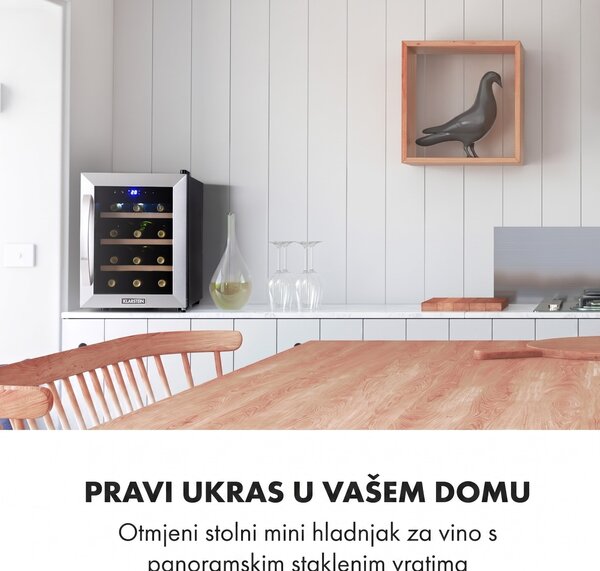 Klarstein Reserva 12 Uno, vinotéka, 31 litrov, 11 – 18 °C, jedna zóna