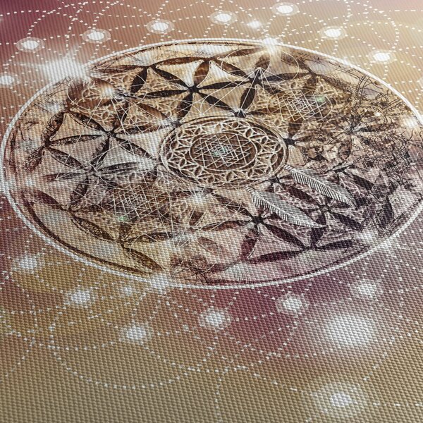 Slika - Mandala z elementi (70x50 cm)