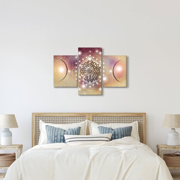 Slika - Mandala z elementi (90x60 cm)