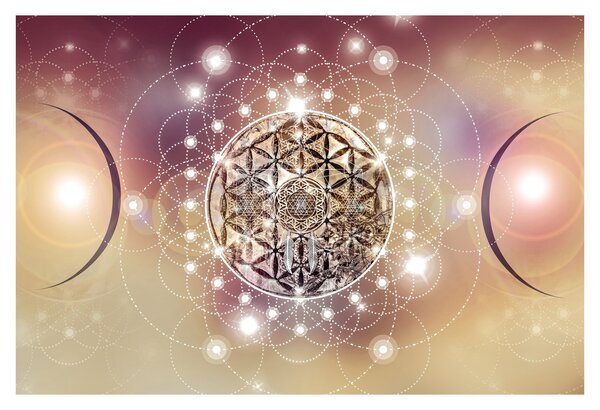Slika - Mandala z elementi (90x60 cm)