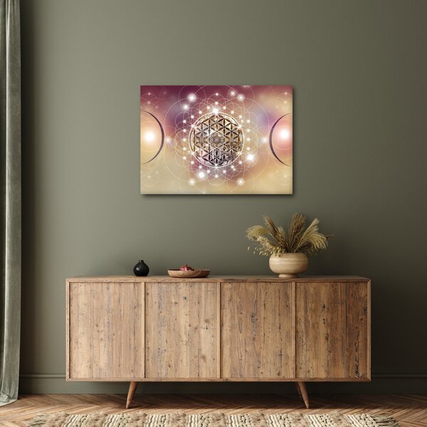 Slika - Mandala z elementi (70x50 cm)