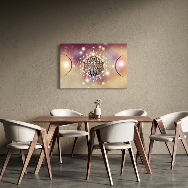 Slika - Mandala z elementi (90x60 cm)