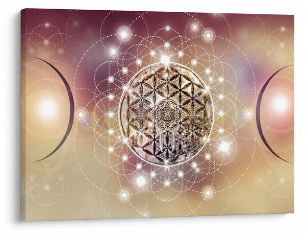 Slika - Mandala z elementi (70x50 cm)