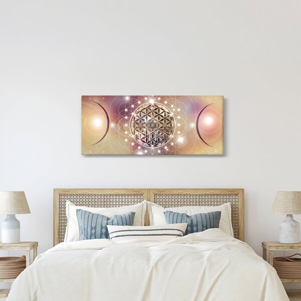 Slika - Mandala z elementi (120x50 cm)