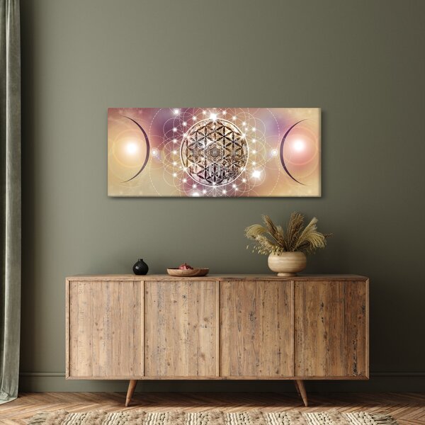 Slika - Mandala z elementi (120x50 cm)