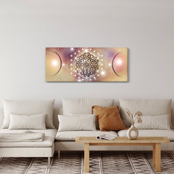 Slika - Mandala z elementi (120x50 cm)