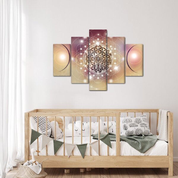 Slika - Mandala z elementi (150x105 cm)