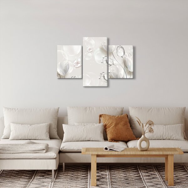 Slika - Tulipani med mehurčki (90x60 cm)