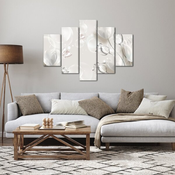 Slika - Tulipani med mehurčki (150x105 cm)