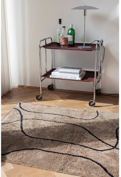 Smeđi periv pamučan tepih 100x140 cm Shadow – Mette Ditmer Denmark