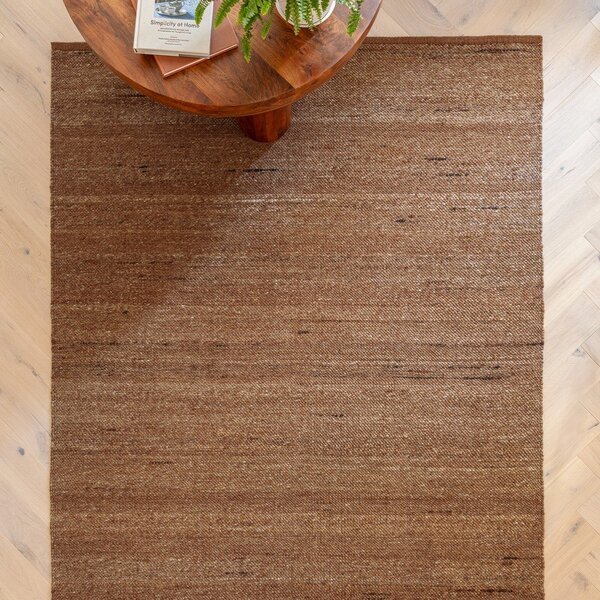 Obostrani/ručno rađen tepih od mješavine vune boje terakote 160x230 cm Birkdale Rust – Asiatic Carpets