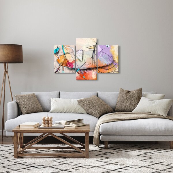 Slika - Abstrakcija, ptica (90x60 cm)