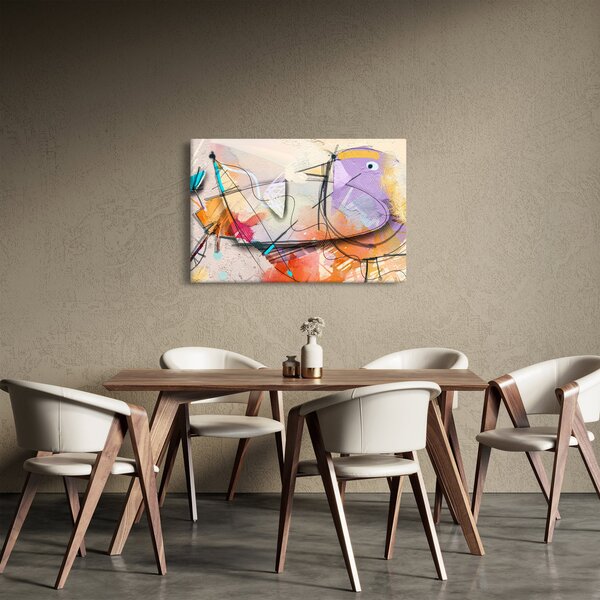 Slika - Abstrakcija, ptica (90x60 cm)
