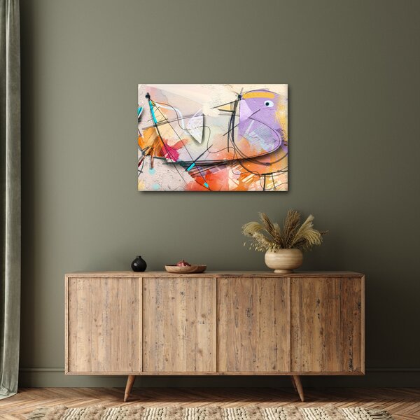 Slika - Abstrakcija, ptica (70x50 cm)