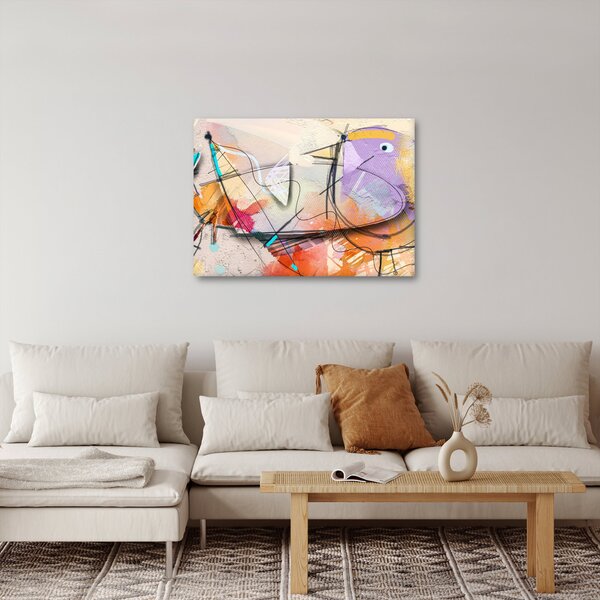 Slika - Abstrakcija, ptica (70x50 cm)