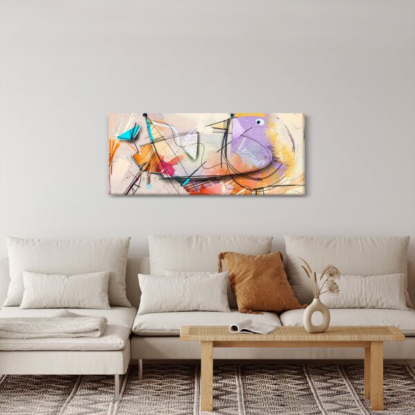 Slika - Abstrakcija, ptica (120x50 cm)