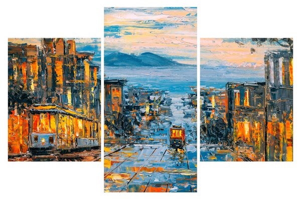 Slika - Žičnica, San Francisco (90x60 cm)