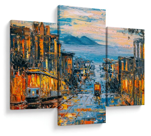 Slika - Žičnica, San Francisco (90x60 cm)