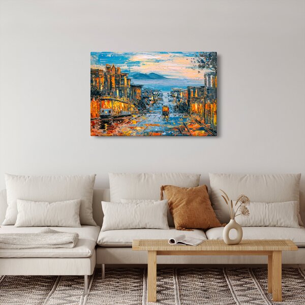 Slika - Žičnica, San Francisco (90x60 cm)