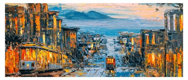 Slika - Žičnica, San Francisco (120x50 cm)
