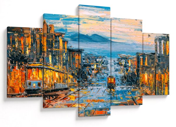 Slika - Žičnica, San Francisco (150x105 cm)
