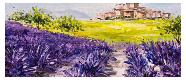 Slika - Provansa, Francija, oljna slika (120x50 cm)