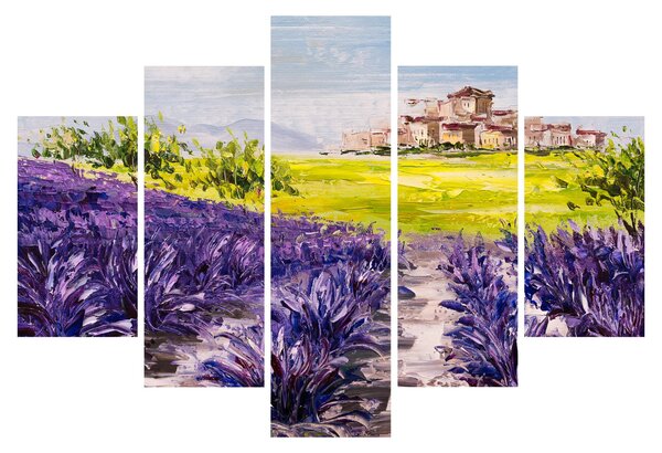 Slika - Provansa, Francija, oljna slika (150x105 cm)