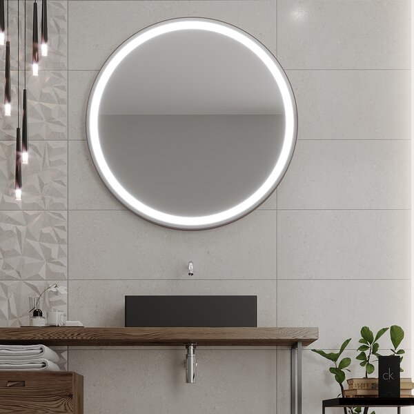 Okruglo ogledalo s LED osvjetljenjem C1 premium 40x40