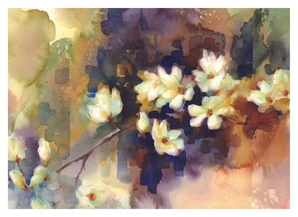 Slika - Bele magnolije, slika (70x50 cm)